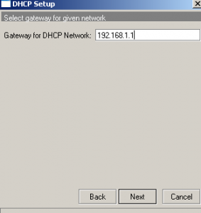 DHCP Gateway